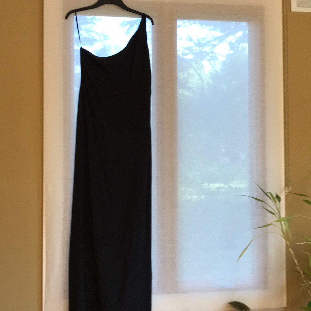 Vintage Ellen Tracy Evening Gown 1 Shoulder Strap